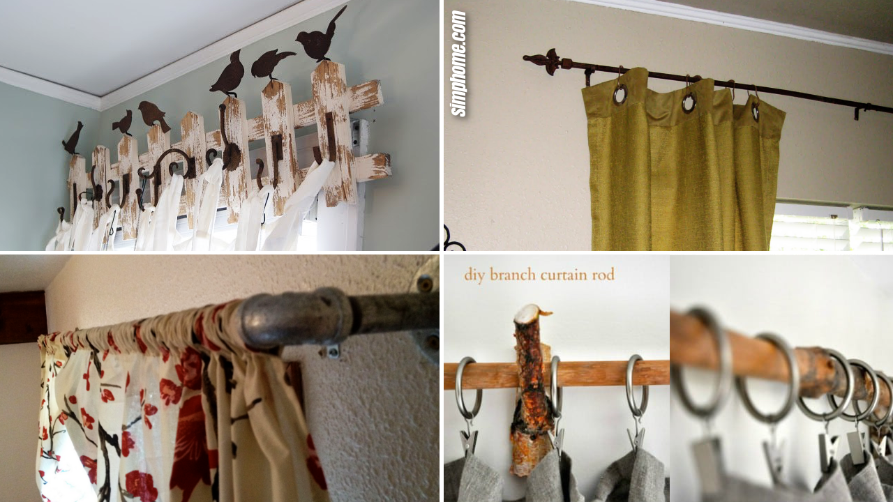 Download 10 DIY Curtain Rod ideas - Simphome